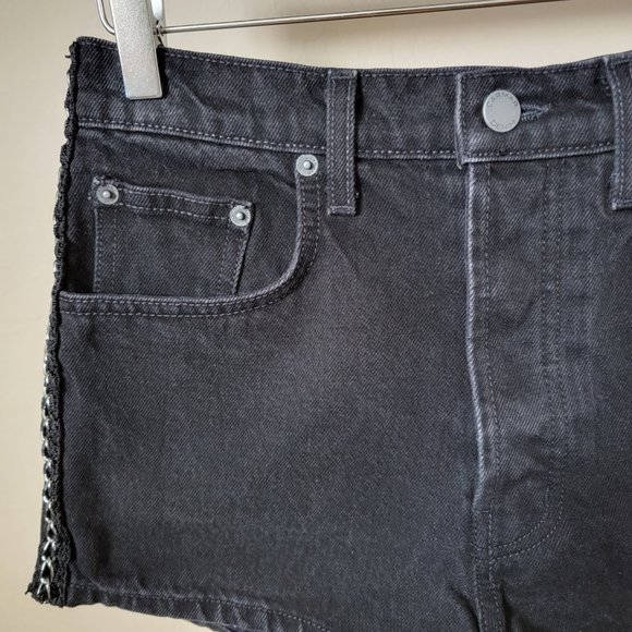 Carmar Titania High Rise Black Denim Jean Chain Shorts - Picture 3 of 16